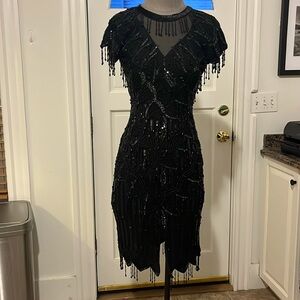 Vintage Sequin Evening Dress